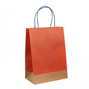 Embalaje de comida de Kraft Brown Bolsa de papel de regalo de compras de lujo Bolsa de comida
